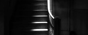 Preview wallpaper stairs, steps, shadows, dark