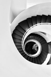 Preview wallpaper stairs, steps, spiral, bw