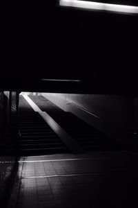 Preview wallpaper stairs, steps, tunnel, dark, black and white
