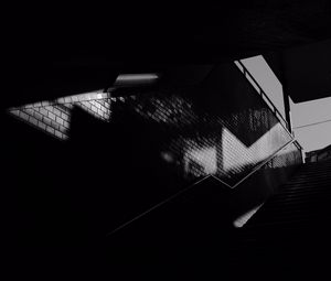 Preview wallpaper stairs, tunnel, dark, bw