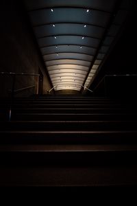 Preview wallpaper stairs, tunnel, dark, building