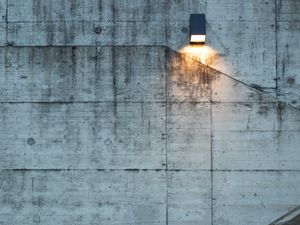 Preview wallpaper stairs, wall, concrete, lantern, light