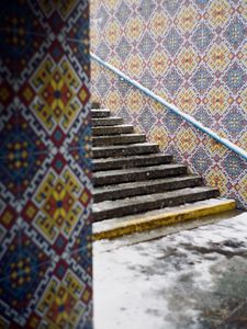 Preview wallpaper stairs, walls, patterns, architecture