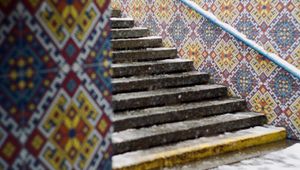 Preview wallpaper stairs, walls, patterns, architecture