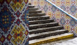 Preview wallpaper stairs, walls, patterns, architecture