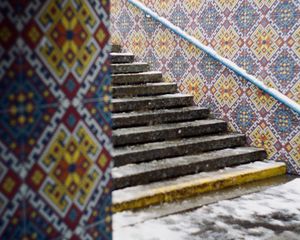 Preview wallpaper stairs, walls, patterns, architecture