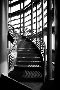 Preview wallpaper stairs, windows, shadows, black and white