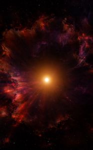 Preview wallpaper star, bright, shine, nebula, space