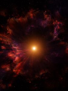 Preview wallpaper star, bright, shine, nebula, space