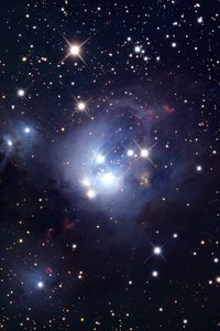 Preview wallpaper star cluster, ngc 7129, stars, space