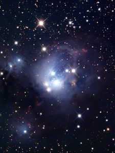 Preview wallpaper star cluster, ngc 7129, stars, space