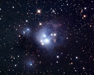 Preview wallpaper star cluster, ngc 7129, stars, space