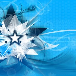Preview wallpaper star, cube, sphere, lines, rays, vector