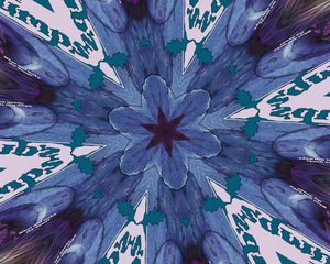 Preview wallpaper star, flower, shapes, glow, abstraction