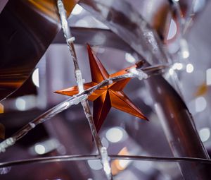 Preview wallpaper star, garland, decoration, new year, christmas