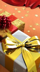 Preview wallpaper star, gifts, holiday, bows