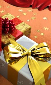 Preview wallpaper star, gifts, holiday, bows