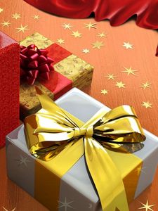 Preview wallpaper star, gifts, holiday, bows