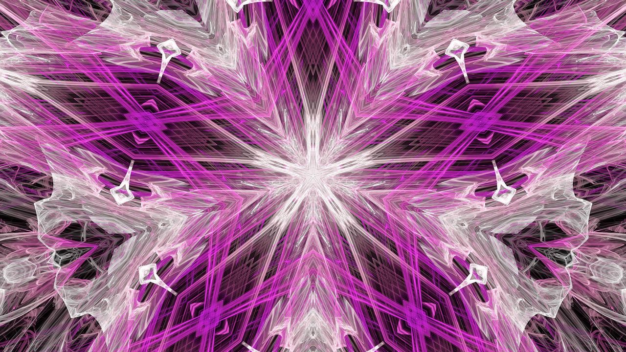 Wallpaper star, rays, lines, purple, abstraction