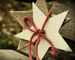 Preview wallpaper star, rope, christmas