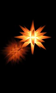 Preview wallpaper star, shape, light, dark background