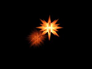 Preview wallpaper star, shape, light, dark background