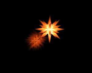 Preview wallpaper star, shape, light, dark background