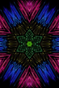 Preview wallpaper star, zigzags, fractal, abstraction