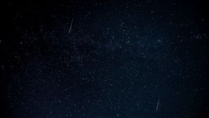 Preview wallpaper starfall, night, stars, space