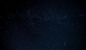 Preview wallpaper starfall, night, stars, space