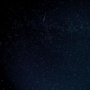 Preview wallpaper starfall, night, stars, space