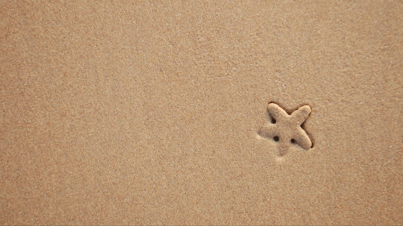 Wallpaper starfish, sand, beach, texture