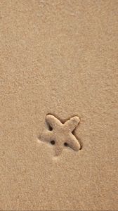 Preview wallpaper starfish, sand, beach, texture