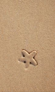 Preview wallpaper starfish, sand, beach, texture
