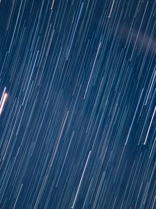 Preview wallpaper starry sky, blur, long exposure, light, motion