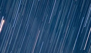 Preview wallpaper starry sky, blur, long exposure, light, motion