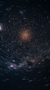 Preview wallpaper starry sky, blur, rotation, abstraction