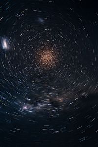 Preview wallpaper starry sky, blur, rotation, abstraction