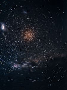 Preview wallpaper starry sky, blur, rotation, abstraction