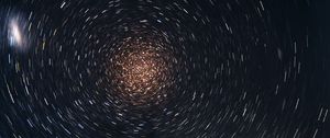 Preview wallpaper starry sky, blur, rotation, abstraction