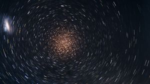 Preview wallpaper starry sky, blur, rotation, abstraction