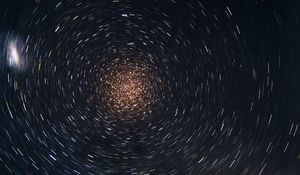 Preview wallpaper starry sky, blur, rotation, abstraction
