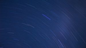 Preview wallpaper starry sky, blur, rotation, light, abstraction