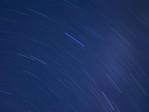 Preview wallpaper starry sky, blur, rotation, light, abstraction