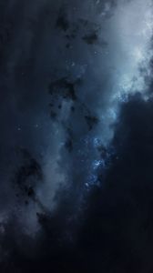 Preview wallpaper starry sky, clouds, nebula
