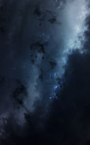 Preview wallpaper starry sky, clouds, nebula