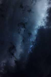 Preview wallpaper starry sky, clouds, nebula