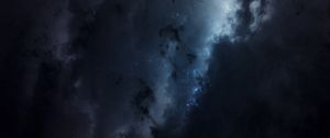 Preview wallpaper starry sky, clouds, nebula