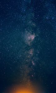 Preview wallpaper starry sky, galaxy, light, night