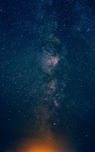 Preview wallpaper starry sky, galaxy, light, night